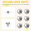 50Pcs M2 Zinc Plaqué Autobloquant Nylon Insert Hex Lock Nuts 5