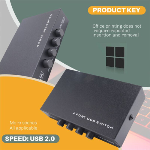 Neueste  4  USB Drucker Scanner Sharing Share  Splitter Box Hub 2