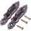 Metal Curtain Tassel Tie Back Tieback  Wall Hooks 2PCS Red bronze 2