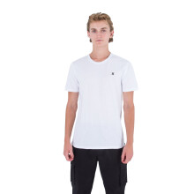 T-shirt Hurley manches courtes col rond homme coton H20 Dri Icon blanc