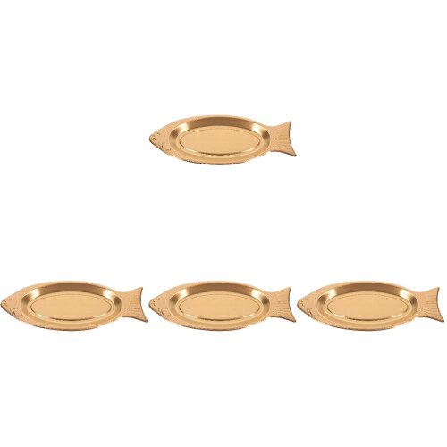 4Stk Roségold Fischform Platte Für Und 2