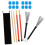 3Sets Percussion Sticks Set Aus Holz Mit Dämpfern Und Drahtbesen, Bunt 3