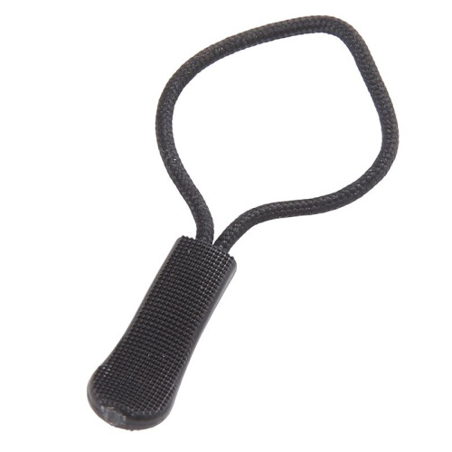 10 Anti-slip zipper puller, zipper, zipper extension trailer, practical and robust for back pack, jacket, etc.- Black 1