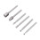 6PCS HSS Rotary Multi Tool Burr Routing Router Bit Mill Cutter Attachment for 1
