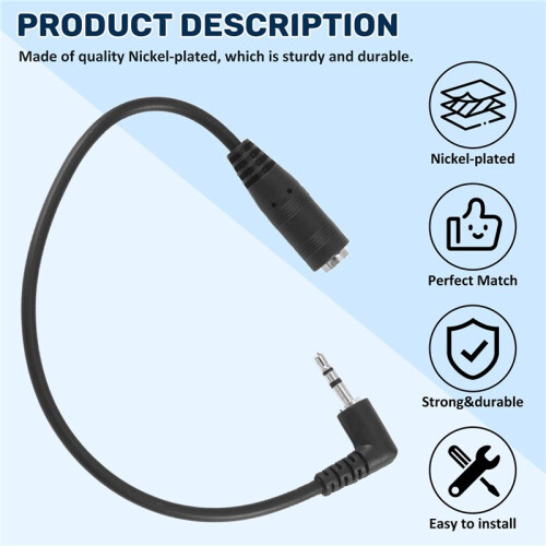 2.5mm Stecker auf 3,5 Buchse Stereo Audio Steckdose Adapter 1