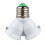 E27 to E27 Light Lamp Bulb Socket 2 Splitter Converter 2