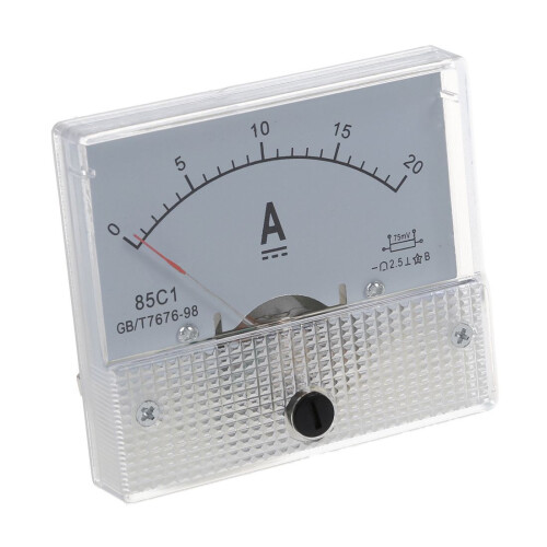 New 20A Analog Ampere Panel Meter Current Amp 2