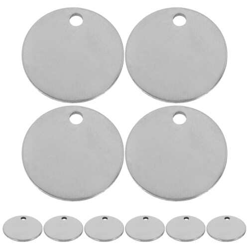 50Stk Hundemarken Stempeln Silber DIY Anhänger 2