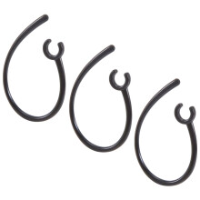 3 Pcs Handfree 5.5Mm Hole Black Plastic Earhook for Earphone