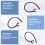 3 Pcs Handfree 5.5Mm Hole Black Plastic Earhook for  Earphone 2