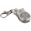 Owl Pocket Watch with Key Chain 40 x 25 mm Silver 6