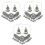 3Sets Silberschmuck Set Kette Ohrringe Für Festliche Anlässe 5