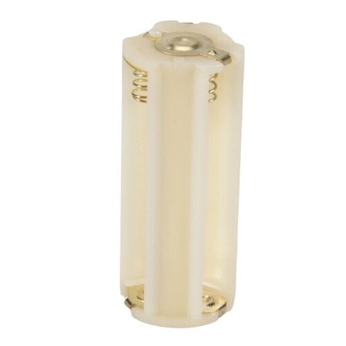 Flashlight Cylindrical 3 x AAA Battery Plastic Holder Box 5Pcs