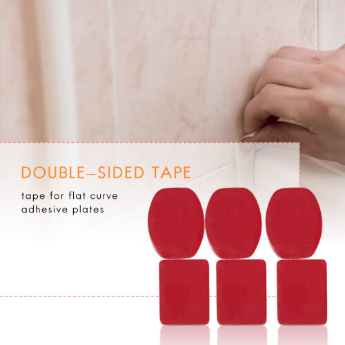 6 x Surface Base curbe Plane + 6 AdhesifFixation Pour  Hero 3/2/1 2