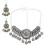 3Sets Silberschmuck Set Kette Ohrringe Für Festliche Anlässe 2