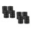 88Stk Schwarze ABS Binder Ringe Für Notizhefte Und Planer 4