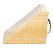 2Stk Radkeile Wohnwagen Reifen Stopper Aus Holz Beige