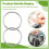 60 Pcs 20mm Outside Dia Universal Split Key Rings Keychain Holders 5