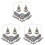 3Sets Silberschmuck Set Kette Ohrringe Für Festliche Anlässe 4