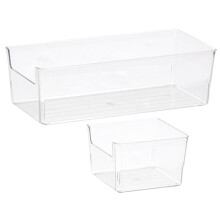 8Pcs Acrylic Drawer Storage Bins for Bathroom Desk and Closet