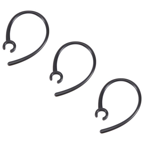 3 Pcs Handfree 5.5Mm Hole Black Plastic Earhook for  Earphone