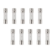 10 Pcs 250V 3A 3Amp Slow Blow Glass Fuses Tubes 5mm x 20mm