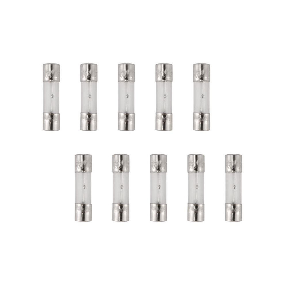10 Pcs 250V 3A 3Amp Slow Blow Glass Fuses Tubes 5Mm X 20Mm 6031475002088