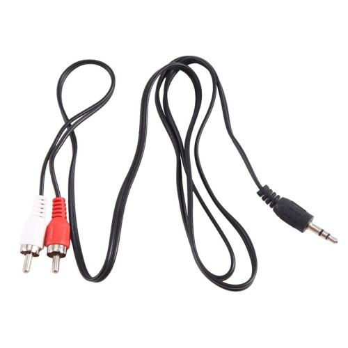 Prise casque 3.5 mm a 2 x cable audio RCA AV