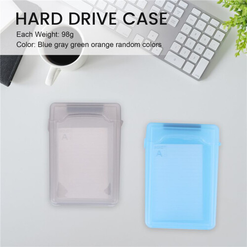 5 PCS 3.5 "Portable IDE  HDD External Case Hard Drive Case Hard Case Plastic Protection case 2
