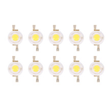 10 Pieces High Power 2 Pin 3W Warm White LED Bead Emitters 100-110Lm