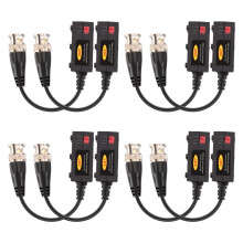 1080P AHD/HD-CVI/TVI/CVBS Passive HD Video Balun Transmitter 4 Pairs (UTP  to 350M-600M)