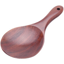 Teak Wood Spoon Natural Solid Wood Rice Spoon Wooden Rice Paddle  Potato Serving Spoon Wooden Kitchen Utensils