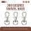 30PZ moschettoni perno porta CHIAVE colore argento 2