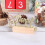 4Stk Holz Tischhalter Beige Memo Kartenhalter Büro 6