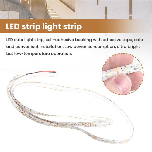 1M 60-3528 SMD Waterproof LED Light Strip DC12V (White) 2