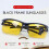black frame yellow Night Vision sheet outdoor Cycling Sunglasses 9
