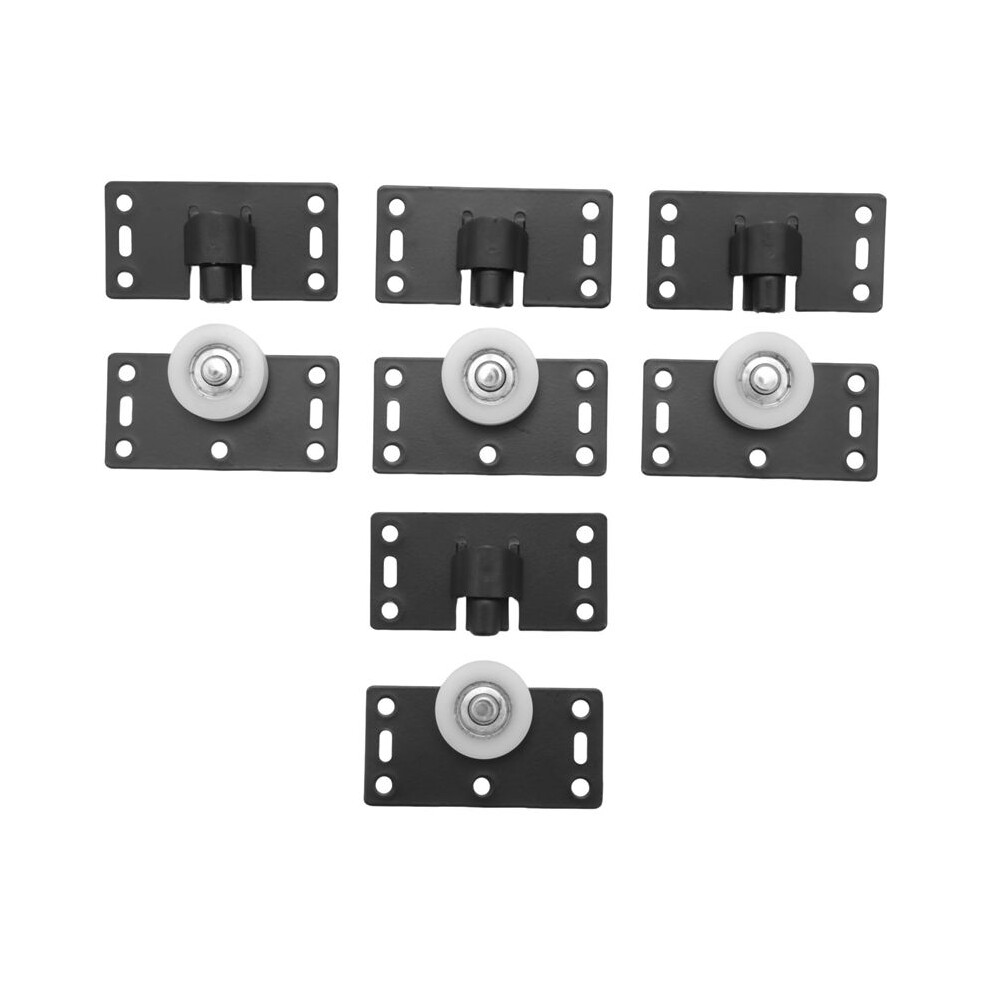 4Sets Sliding Door Wheels Rollers Pulleys Runners For Cupboard Wardrobe Cabinet Smoothly & Mute Nylon Wheels 6031804934974