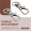 30PZ moschettoni perno porta CHIAVE colore argento 4