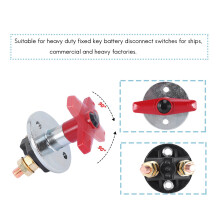 1500 Amp Aislador de Batería de Llave Fija Interruptor de Corte de Apagado 12V / 24V Interruptor Eléctrico de Servicio Pesado