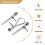 Spring Inside Outside Divider Caliper Set 8-Inch Machinist Tools 3-Pack 5