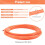 4Mm 15 Meter Orange Guide Device Nylon Electric Cable Push Pullers Duct Snake Rodder Fish Tape Wire 7