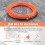 4Mm 15 Meter Orange Guide Device Nylon Electric Cable Push Pullers Duct Snake Rodder Fish Tape Wire 1