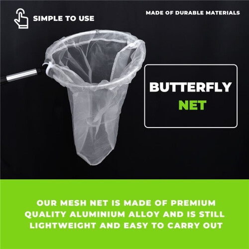 Bug Net Butterfly Catching Net Rede de Nylon de Peixe com AlçA TelescóPica para Adultos e CriançAs, ExtensíVel de 37 Polegadas a 68 Polegadas. 1