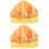 2Stk Satin Orange Reusable Haarschutz 5