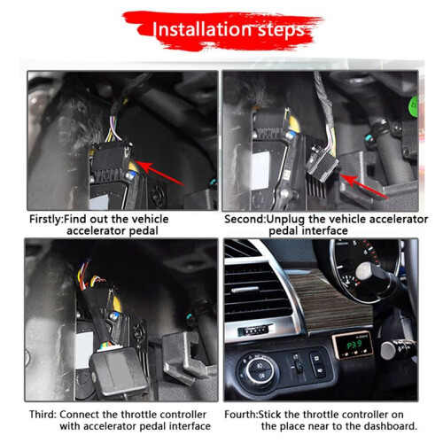 Electronic Throttle Controller 9 MODE Pedal Accelerator Fuel-Efficient for   JK  Challenger RAM 1500 2
