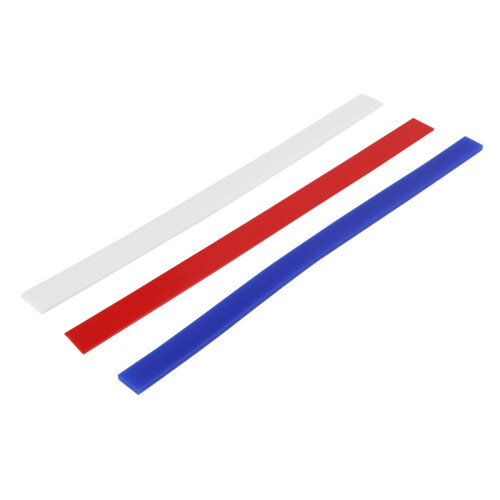 Silicone Measuring Dough Thickness Strips 38cm,Rolling Pin Spacers Sticks for Baking, Pizza, 3 Size Dough Rolling Strips 2