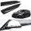 2Pcs Universal Carbon Fiber Car Rearview Mirror Trim Side Mirror Protector Guard 3