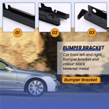 2Pcs Front Bumper Bracket End for W203 C-Class 2038801114 2038801214