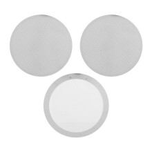 3 Pack Metal Reusable Coffee Filter Mesh for Coffee Maker Espresso Maker, Silver