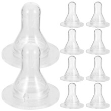 20Stk Lämmer Trink-Sauger Silikon Bissfest Pflegezubehör Transparent